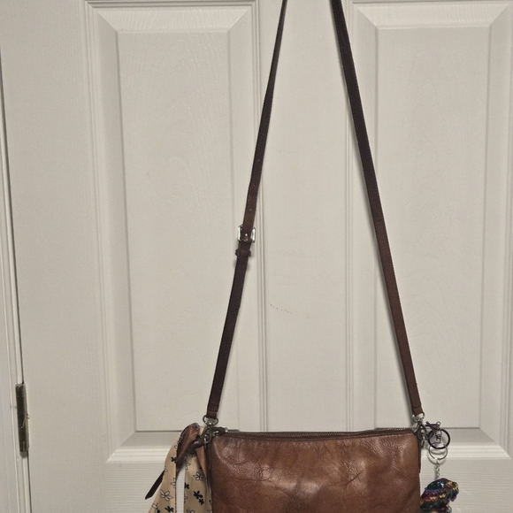 Fossil Leather Purse Crossbody Adjustable Strap - Picture 3 of 16